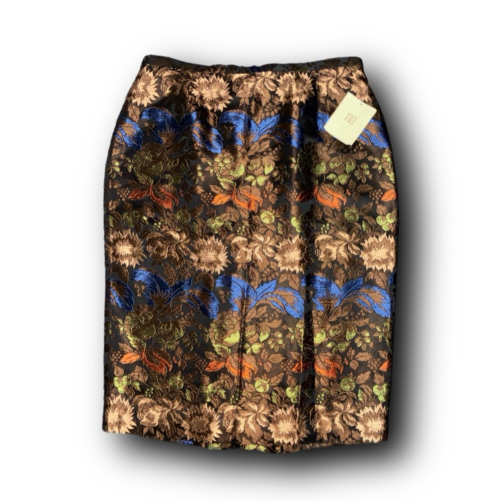 NWT DD Collection Iridescent Satin- feel Jacquard Pencil Skirt Mobwife Vibes